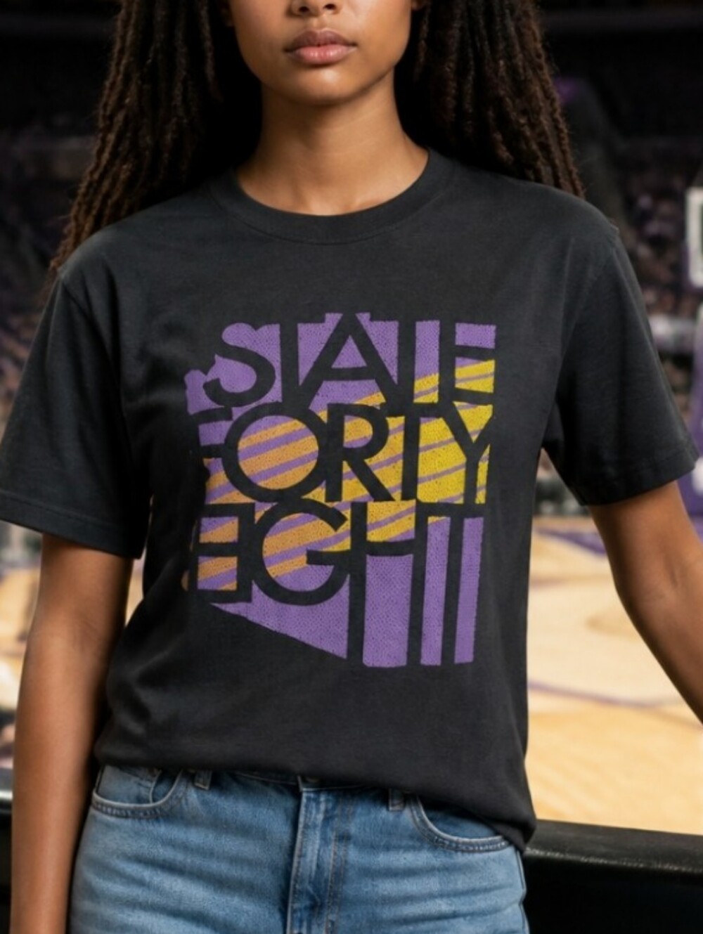 State Fourty Eight Phoenix Suns Shirt Womens Size Small Black